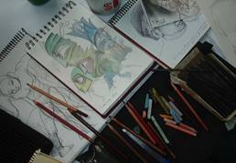 Atelier / Materiais do Artista por Rui de Oliveira.